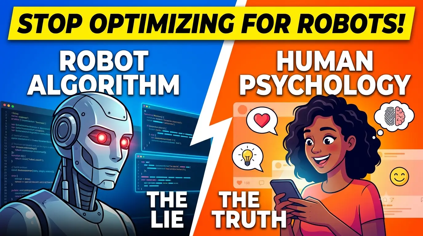 The 'Algorithm-Friendly' Lie: Stop Optimizing for Robots and Start Optimizing for Human Psychology