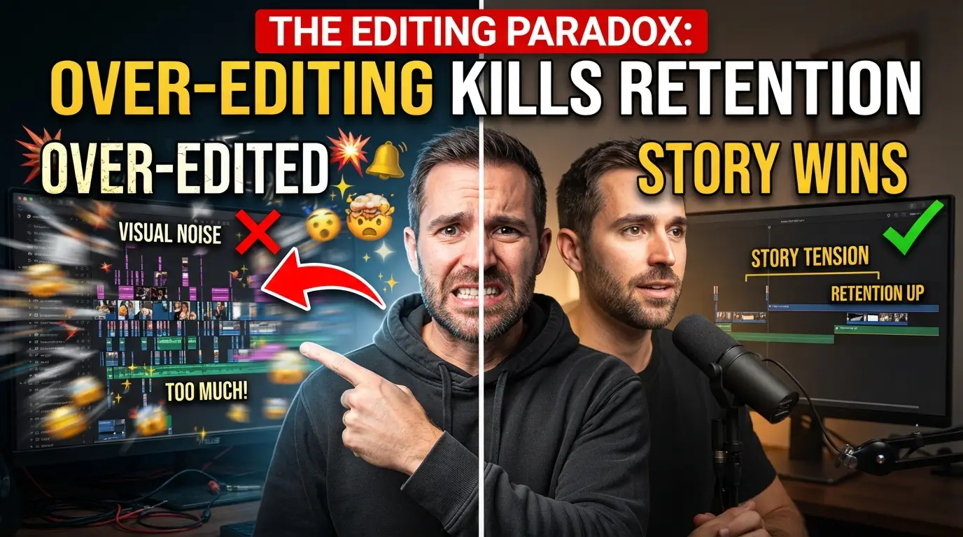 The Editing Paradox: Why Over-Editing Your Videos is Subtly Destroying Your Retention