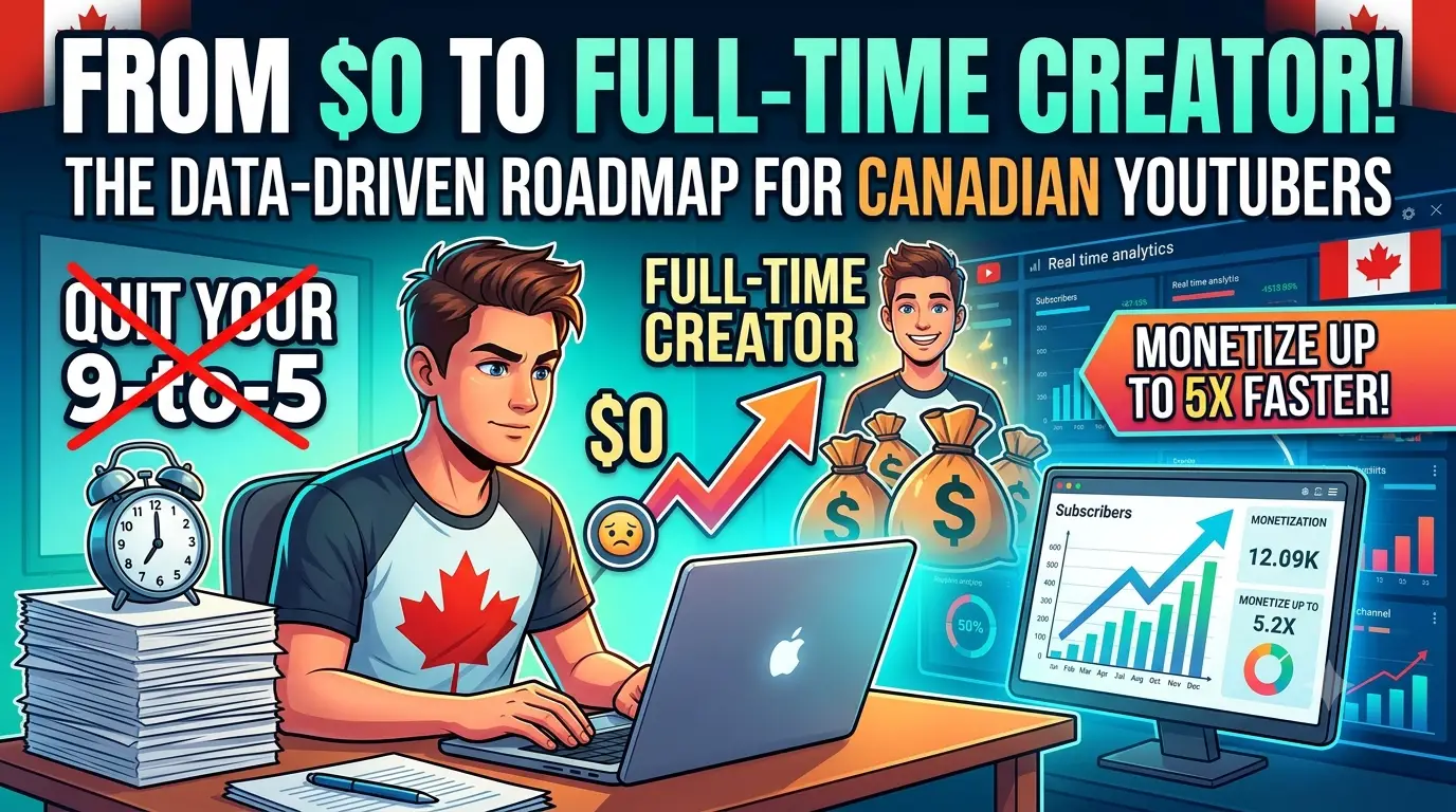 From $0 to Full-Time Creator: The Data-Driven Roadmap Canadian YouTubers Are Using to Quit Their 9-to-5