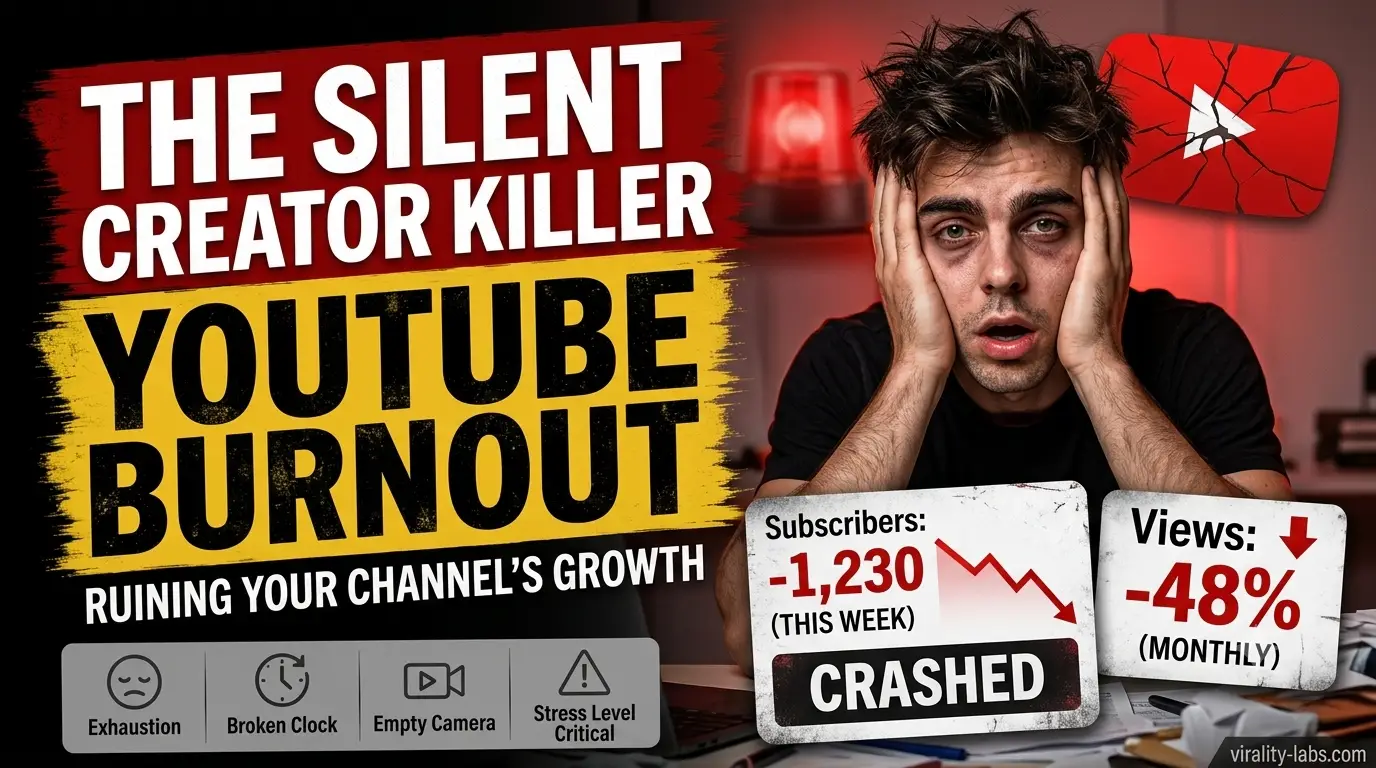 The Silent Creator Killer: How YouTube Burnout is Ruining Your Channel's Growth