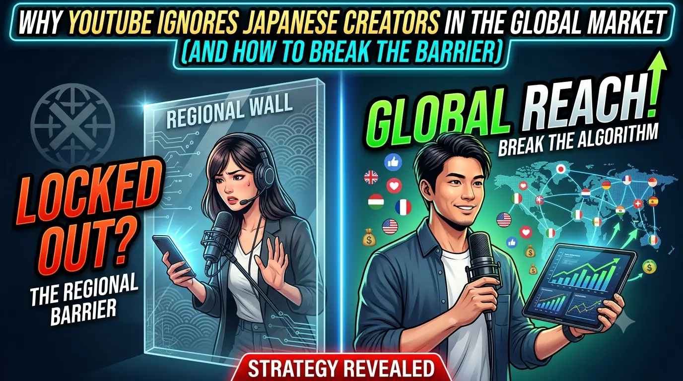 Why the YouTube Algorithm Ignores Japanese Creators in the Global Market (And How to Break the Barrier)